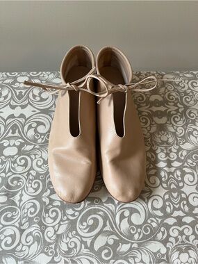 Martiniano Antelope Tan Kid Leather Booties